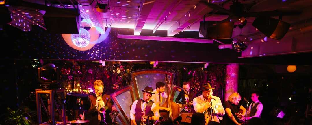 Big Band at jazz club